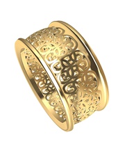 gold ring jewelry goldring weddingring engagementring jewels jewellery fashion rings 3d print model - Mito3D