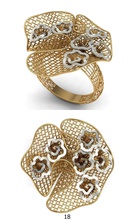 anello d'oro gioielli oro argento diamante stampabile gioiello di fidanzamento gemma matrimonio brillante diamanti bianco la sterlina engagem moda e bellezza zaffiro anelli 3d print model - Mito3D
