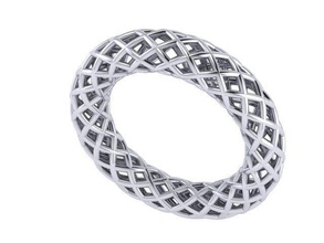 anello d'oro jewellary 916 donna gioielli anelli 3d print model - Mito3D