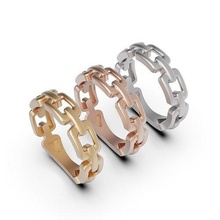 Gold Ring Schmuck druckbar Silber Juwel Hochzeit Sterling Weiß cad Engagement Platin Mode Ringe Diamant 3d print model - Mito3D