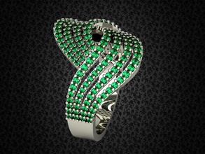 anillo de oro la joyería plata circón el diamante regalo lineal imprimible sterling moda compromiso ropa vintag cad boda engagem y belleza los anillos 3d print model - Mito3D