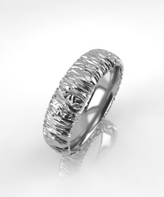 gold ring - fabric jewelry silver jewellery fashion white rhodium rings 3d print model - Mito3D
