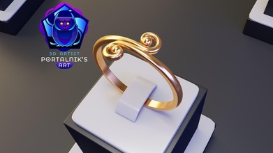 gold ring - nature art wealth jewelry love luxury wedding elegant business jewel gem brilliant rhinoceros rings silver woman womanring cheap design 3d print model - Mito3D