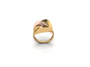 gold ring 002 jewelry wedding engagement printable diamond gem jewel silver fashion sterling brilliant beauty sapphire brillant apparel diamant rings 3d print model - Mito3D
