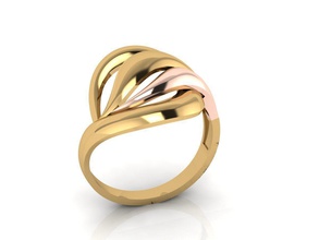 gold ring 004 jewelry wedding engagement gem jewel printable diamond sterling brilliant platinum fashion beauty sapphire brillant diamant apparel ruby rings 3d print model - Mito3D