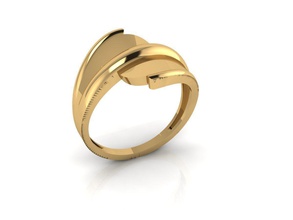 anel de ouro 007 jóias gem casamento o engajamento jóia printable prata engagem da forma noivado moda beleza diamante anéis 3d print model - Mito3D