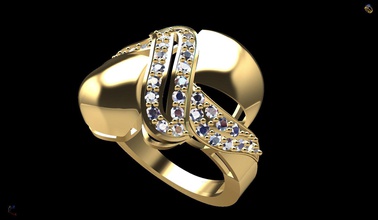 bague en or 172 bijoux d'argent anneau de mode imprimable la livre sterling gem l'anneau joyau diamant l'engagement mariage beauté solitaire noktamodel nokta modèle shining les anneaux 3d print model - Mito3D