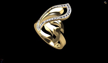 gold ring 183 jewelry printable silver necklace diamond gem brilliant pendant platinum earring sterling fashion beauty engagement bracelet sapphire apparel brillant diamant rings 3d print model - Mito3D