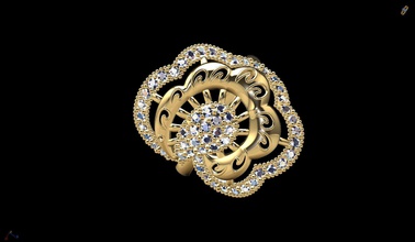 18 altın yüzük takı yazdırılabilir Gümüş engagem elmas mücevher nişan düğün cad sterling moda güzellik yüzüğü solitaire giyim gergedan 3d print model - Mito3D