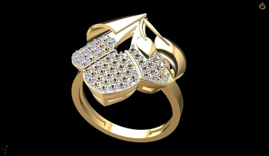 oro anillo 192 joyería joya plata diamante imprimible libra esterlina matrimonio compromiso blanco brillante nokta modelo noktamodel anillos 3d print model - Mito3D