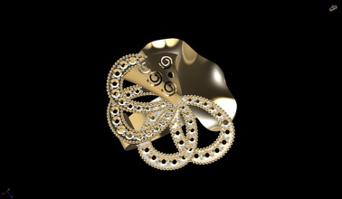 gold-ring 21 Schmuck gold bedruckbar ist ring nokta Modell gem Silber genial Mode-Schönheit Diamant-ring engagement diamant Juwel diamond Hochzeit cad engagem Ringe 3d print model - Mito3D