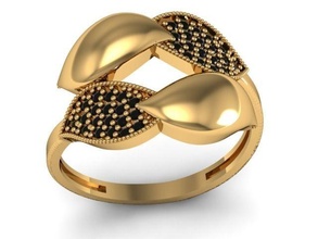or bague 22 mode beauté diamant mariage bijou bijoux engagem engagement argent imprimable l'amour gemme brillant anneaux 3d print model - Mito3D