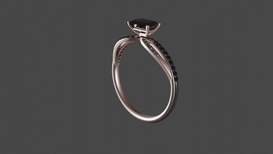 Gold Ring 30 Hochzeit Juwel Schmuck Diamant Mode engagem 3d print model - Mito3D