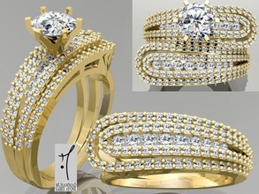 gold-ring 3d-Druck Modell Schmuck ring ashion-ring bedruckbar ist Platin Silber gem Diamant-ring finger genial gold Mode-Schönheit engagement Hochzeit Juwel diamond solitair Ringe 3d print model - Mito3D