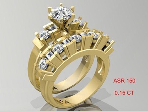 gold-ring 3d-Druck Modell Schmuck ring Mode-ring bedruckbar ist Platin Silber gem Diamant-ring finger genial gold Mode-Schönheit engagement Hochzeit Juwel diamond solitaire Ringe 3d print model - Mito3D