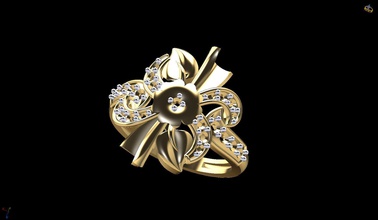 altın 3d yazıcı modeli yüzük takı yazdırılabilir moda parmak elmas Gümüş mücevher nişan düğün güzellik yüzüğü solitaire gem cad 3d print model - Mito3D