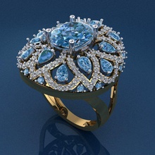 oro squillare 3d stampa modello gioielleria argento diamante stampabile gioiello fidanzamento nozze sterlina gemma moda bellezza solitario noktamodel anelli 3d print model - Mito3D