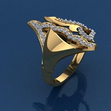anillos de oro la impresión 3d modelo joyería imprimible plata boda moda engagem anillo gem el diamante compromiso brillante y belleza cad platino prendas vestir diamant los 3d print model - Mito3D