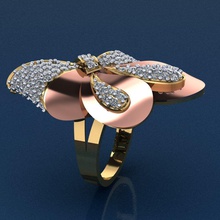 gold ring 3d print model jewelry silver printable diamond jewel fashion engagement jewellery engagem wedding gem beauty cad rhino rings 3d print model - Mito3D