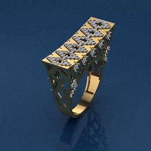 anel de ouro impressão 3d do modelo jóias diamante printable jóia o engajamento casamento gem sterling da forma moda beleza solitaire noivado noktamodel anéis 3d print model - Mito3D