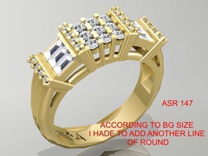 anello in oro stampa 3d modello gioielli stampabile engagem argento diamante di fidanzamento matrimonio diamanti moda e bellezza emerald abbigliamento brillante la sterlina anelli gioiello 3d print model - Mito3D