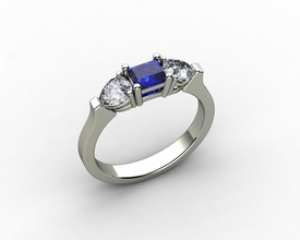 anneau d'or de la conception bijoux or mode le diamant l'engagement mariage bague en les anneaux 3d print model - Mito3D