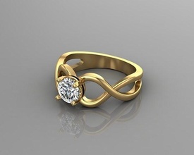 ouro anel jóias livre teste lã peso Archviz moda 3d print model - Mito3D
