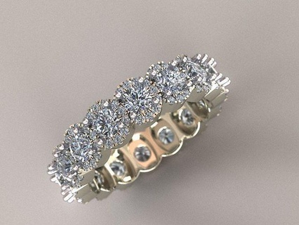 gold ring sparkling diamonds diamond jewellery jewel printable fashion brilliant engagement gem jewelry sapphire ruby wedding silver bangle engagem earring rings 3d print model - Mito3D