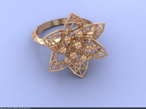 anel de ouro zr170202 jóias carcaça sla3dprinter perdido cera anéis 3d print model - Mito3D