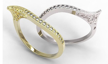 altın yüzük takı elmas yakut Safir zümrüt nişan düğün yüzüğü 3d print model - Mito3D