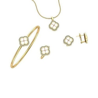 Gold einstellen arrangieren Mannschaft passen Kleid Diamant Schmuck Ringe 3d print model - Mito3D