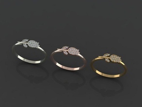 gold silber ring 3d drucken modell schmuck juwel luxus anhänger druckbar brillant diamant saphir mode schönheit sterling engagement wagen romantik kleidung hochzeit herz rubin ringe 3d print model - Mito3D