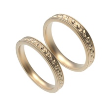 gold wedding rings men women jewelry ring goldring jewelrydesign stl rhinoceros platinum diamond printable gem silver sterling flower 3d print model - Mito3D