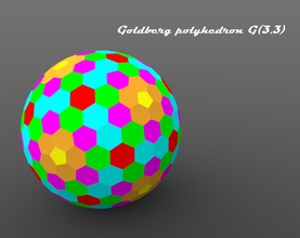goldberg polyhedron dodecahedron icosahedron dome house frame surface lamp summerhouse icosahedral polyhedra sphere octahedral tetrahedral spherical hobby platonic diy 3d print model - Mito3D