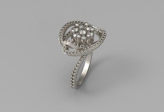 goldd jewelry silver ring jewel gold rings 3d print model - Mito3D