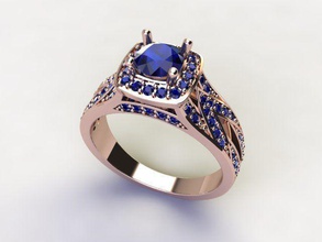 golden-ring gioielli anello gemma anelli brillante diamante oro matrimonio di fidanzamento stampabile gioiello argento bianco moda band disco platino e bellezza 3d print model - Mito3D