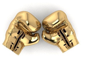 golden-ring gioielli spille box guanto oro argento di bronzo prodotto 3dprint la boxe sport marziali art 3d print model - Mito3D