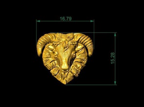 chèvre d'or pendentifs maison décor bijoux decorationign or à l'origine précieux gem joyau le platine housegate d'autres 3d print model - Mito3D