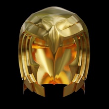 wunder frau golden adler helm cosplay 3d drucken modell gold kopf rüstung mädchen heldin held spielzeuge spiele amazonas weiblich dc comics super mode 3d print model - Mito3D