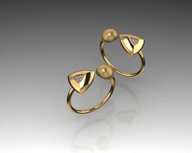 dourado moderno anel 14k 18k rolex jóias ouro joalheria argolas pulseira jóia prata moda beleza tigre cc 3d print model - Mito3D