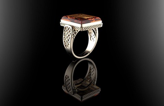 golden ring jewelry gold platinum luxury wealth gem printable jewel rings 3d print model - Mito3D