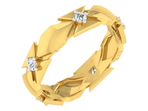 golden ring diamonds 3d print model 56 jewelry jewellery diamond silver fashion gold various models rings gem printable wedding engagement 3d print model - Mito3D