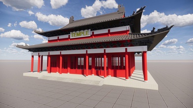 golden temple architecture building design chinese construction house other 3d print model - Mito3D