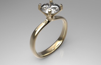 golden donne anelli gioielli matrimonio oro 3d modello la stampa 3d print model - Mito3D