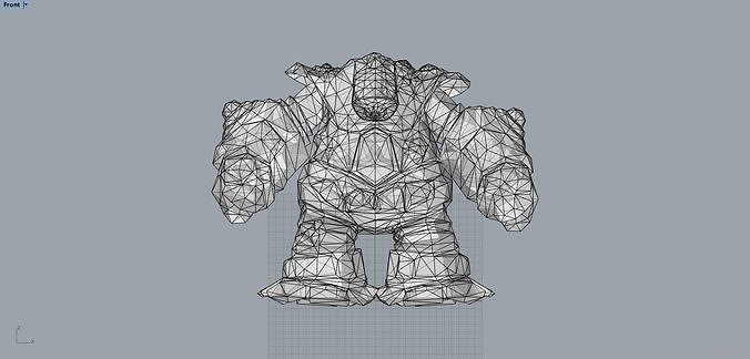 Golem lig efsaneler baron Nashor hayvan canavar Sanat tasarım lol 3D print model - Mito3D