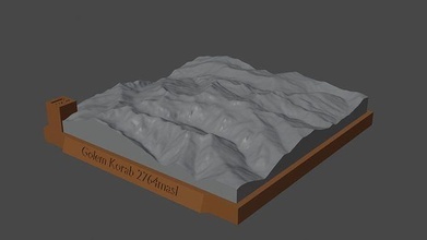 golem korab mountain landscape volcano terrain environment nature photogrammetry elevation dem science 3d print model - Mito3D