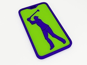 saco de golfe marca a arte etiqueta os acessórios gadget 3d printable itme objecto sinais logotipos 3d print model - Mito3D