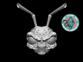 gomez cráneo cabeza articulado mezco personalizado juguetes hormiga juegos 3d print model - Mito3D
