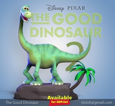 iyi dinozor hayran sanat hayvan yaratık fanart disney karikatür 3dprint şekil heykel pixarmodel zbrush canavar dijital sanat film fantezi yüksek poli print3d 3dprinting doğa heykeller 3d print model - Mito3D