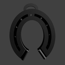 good luck horseshoe key holder jewelry 3d print model - Mito3D